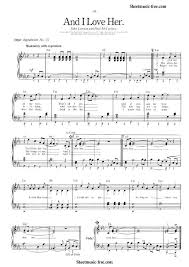 When you purchase through links on our site, we may earn an affiliate commission. And I Love Her Sheet Music Beatles Beatles Sheet Music Sheet Music Beatles Music
