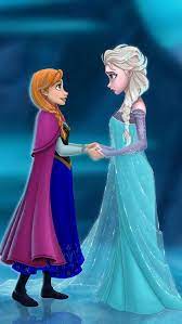 Love This Cartoon Drawing Picture Of Disney Frozen Sisters Anna And Elsa I Like How Anna Is Trying To Com Princess Movies New Disney Movies Frozen Wallpaper