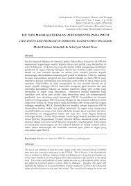 Check spelling or type a new query. Pdf Isu Dan Masalah Bekalan Air Domestik Pada Pru14 The Issues And Problem Of Domestic Water Supply On Ge2018
