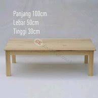Harga meja komputer lesehan kecil sederhana kuat kokoh, kayu meranti. Jual Meja Lesehan Kayu Jati Belanda 100 Di Lapak Gudang Kasur Dot Com Bukalapak