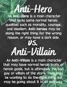 Anti-Hero vs. Anti-Villain Poster by The Dungeon Rose | TPT