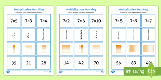 For the 7 times table worksheet you can choose between three different sorts of exercise. 7 Times Table Multiplication Matching Puzzle Teacher Made