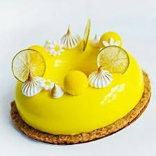 Lemon Mousse With Lemon Chips And Meringue Cake Desserts Bright Cakes Fancy Desserts