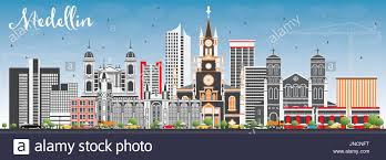 El metro de medellín ha presentado una ocupación máxima del 51,3% en. Medellin Skyline Stockfotos Und Bilder Kaufen Alamy