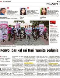 Hari ini, 8 mac hari wanita. Konvoi Basikal Rai Hari Wanita Sedunia Klik