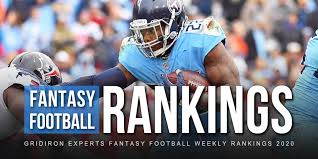 We do our best to break down all the defenses in our week 1 rankings. Fantasy Football Rankings Week 2 Gridiron Experts