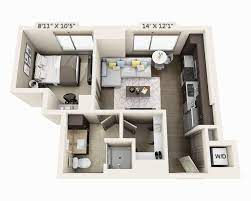 One Bedroom A1a Sims House Design Bungalow House Plans Tiny House Floor Plans