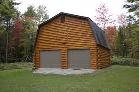 The same skilled amish carpenters that hand crafted your log cabin, will put the same experience and detail into your new log cabin style garage. Garages Coventry Log Homes
