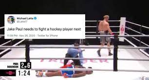 Anna kane, right, claims her husband threw off his own team's games to pay off a massive shortly afterwards, evander released a statement categorically denying the allegations of throwing games. Michael Latta Tells Jake Paul To Fight A Hockey Player Next After Brutal Knockout Of Nate Robinson
