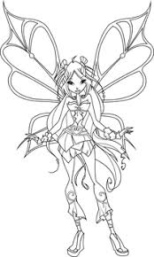 Winx club enchantix coloring pages. Flora Sophix Coloring Page By Icantunloveyou Fairy Coloring Pages Coloring Pages Fairy Coloring