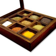 Summer Sale Indian Spice Box Masala Dabba Handmade In Sheesham Wood Indian Spice Box Spice Box Masala Dabba
