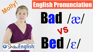 Phonetics is the study of the range of sounds which occur in speech, including the way they are produced by the speech organs and their acoustic properties. English Pronunciation Bad Ae Vs Bed É› Youtube