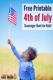 I gave each of them . 4th Of July Scavenger Hunt For Kids