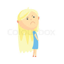 The following tags are aliased to this tag: Sad Offended Cartoon Blonde Girl Stock Vector Colourbox