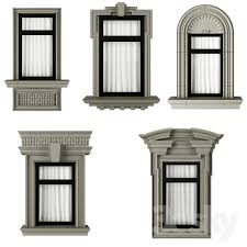 3d Models Windows Classic Frame Window House Window Design Classic Frame Classic House Design