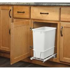 Rev A Shelf 20 Quart Plastic Pull Out Trash Can At Lowes Com Kitchen Waste Bin Rev A Shelf Kitchen Trash Cans