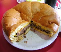 Tackling The Five Pound Giant Hamburger At Ed Walker S Drive In Restaurant In Fort Smith Ar Giant Hamburger French Dip Sandwich Food