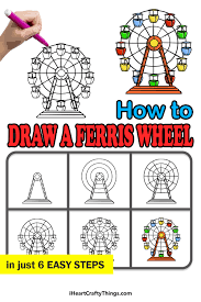 Ferris Wheel Drawing - How To Draw A Ferris Wheel Step By Step