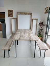 Pin By Isworo Handoko On Rabochee Mesto In 2020 Wall Mounted Dining Table Wall Dining Table Furniture Design