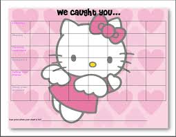 Free Hello Kitty Printable Behavior Chart Craft Tacular