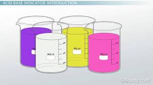 Acid Base Indicator Definition Concept