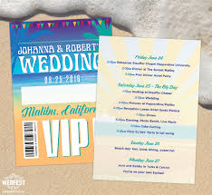 Malibu Beach Santa Monica California Wedding Stationery