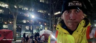 Ranger staying indoors during Nor'Easter in Atkinson, New Hampshire