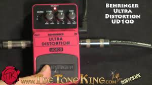Bugera Behringer Ud100 Ultra Distortion Pedal Demo Review Boss Ds2 Ds 2 Turbo Distortion Ud 100