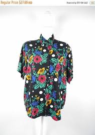 Black And White Polka Dot Short Sleeve Shirt Vintage Center Aisle Polka Dot White Black Colorful Floral Print Buttons Print Clothes Vintage Outfits