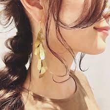 自動代替テキストはありません drop earrings hair wrap earrings