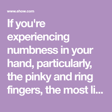 How To Relieve And Prevent Numbness In The Hand Numbness In Hands Ulnar Nerve Nerve Entrapment