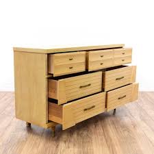 Harmony House Blonde Mid Century Modern Dresser Loveseat Online Auctions San Diego
