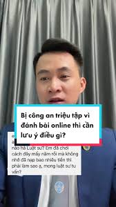 Chơi bài online richvip bị công an triệu tập thì phải làm gì? #danhbai  #danhbaionline #hinhsu #luatsuquangsang #LearnOnTikTok #hoccungtiktok