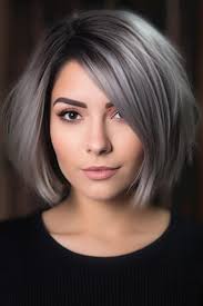 40 Gorgeous Ideas of Gray Blending for Dark Hair