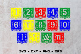 Based on the graphics from en wiki: Diy Papel Picado Svg Alphabet Svg Numbers Svg 836155 Cut Files Design Bundles