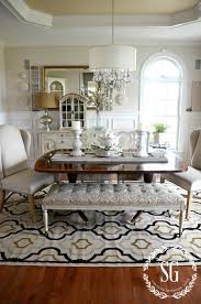 5 Rules For Choosing The Perfect Dining Room Rug Stonegable Dining Room Rug Dining Table Rug Rugs In Living Room
