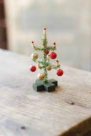 Mini Christmas Tree Tinsel Christmas Tree Mini Christmas Tree Miniature Christmas Trees