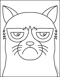 Cats are the most popular pets in the world after the fishes, but before the dogs. How To Draw Grumpy Cat Art Projects For Kids