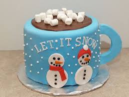 Mug Of Hot Cocoa Cake Christmas Cake Decorations Christmas Cake Designs Cocoa Cake
