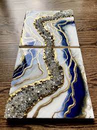 (471) resin geode in black, gold and white! How To Pour A Geode Dianka Pours In 2021 Resin Art Painting Diy Resin Art Resin Art
