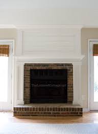 You can achieve this look with indoor latex heat resistant paint. Fireplace Makeover The Lettered Cottage