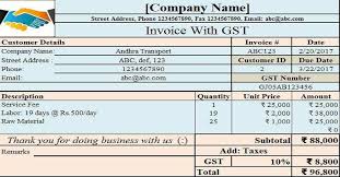 34+ Invoice Template Excel Gst Background