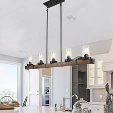 Jul 13, 2021 · some homes are already blessed with a kitchen island. Union Rustic Smither 5 Light Kitchen Island Linear Pendant With Wood Accents Reviews Wayfair