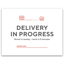 Best local restaurants now deliver. Delivery In Progress Parking Sign From Doordash