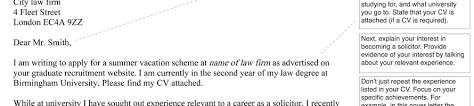 Unsolicited Cover Letter Law Firm February 2021
