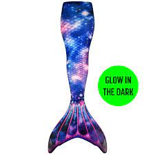 Glow In The Dark Galaxy Mermaid Tail Lunar Tide Glo Mermaid Tail By Fin Fun