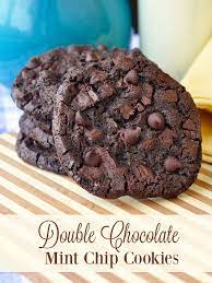Double Chocolate Mint Chip Cookies Rock Recipes Recipe Mint Chip Cookies Chip Cookies Mint Chocolate