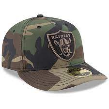 Men S Las Vegas Raiders New Era Woodland Camo Low Profile 59fifty Fitted Hat Fitted Hats Woodland Camo Raiders