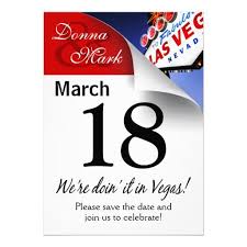 Las Vegas Save The Date Calendar Page Zazzle Com Save The Date Calendar Pages Wedding Party Invites