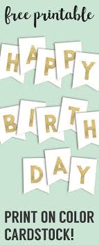 Happy Birthday Banner Printable Template Paper Trail Design Happy Birthday Banner Printable Free Happy Birthday Banner Printable Diy Birthday Banner